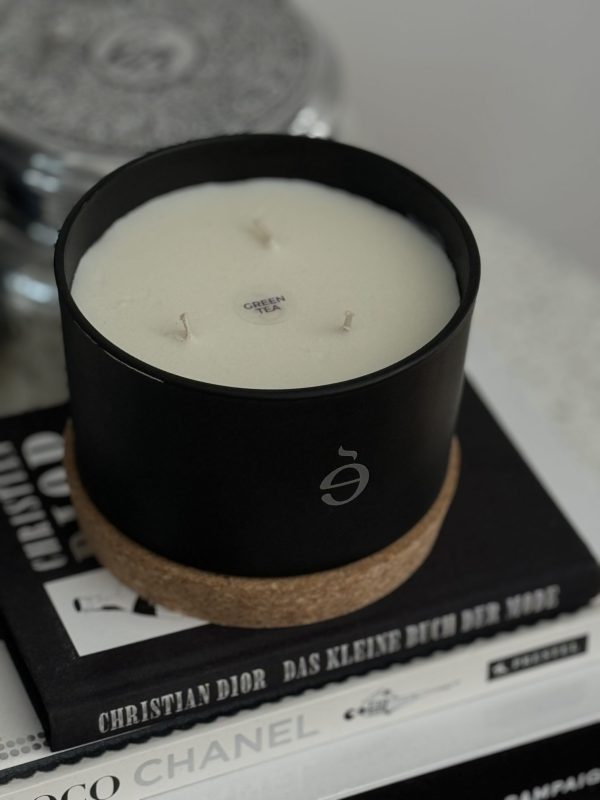 ⁦נר קערת זכוכית שחורה - Black Label⁩ – תמונה ⁦3⁩