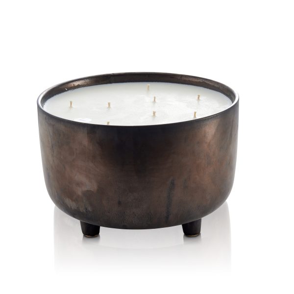 קערת קרמיקה ברונזה 3 רגליים - Bronze Basin