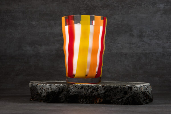 ⁦נר פס האש גדול- Fire Stripe Candle⁩ – תמונה ⁦2⁩