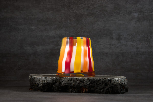 ⁦נר פס האש קטן- Fire Stripe Candle⁩ – תמונה ⁦2⁩